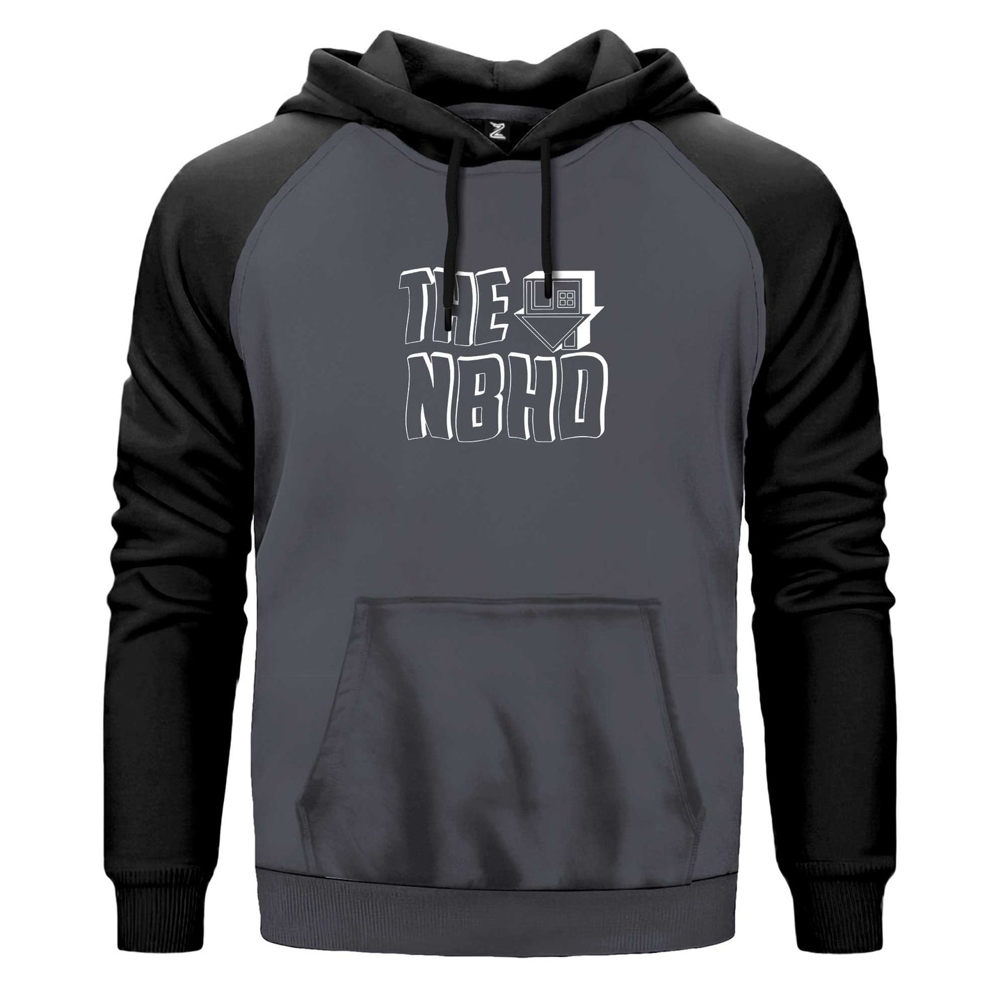 The Neighbourhood Text Renkli Reglan Kol Sweatshirt Kapşonlu