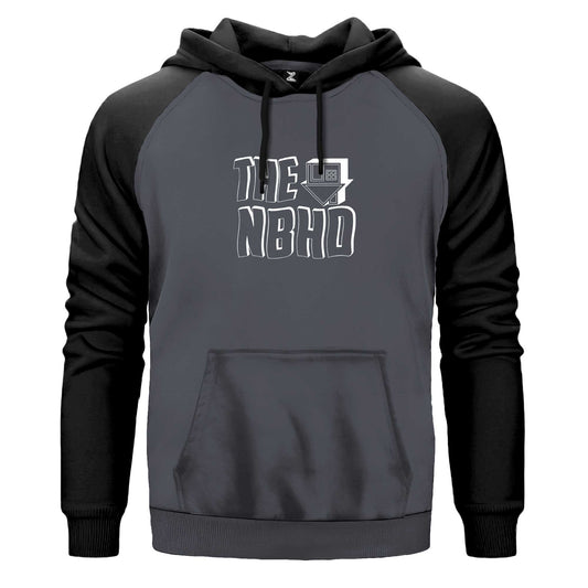 The Neighbourhood Text Renkli Reglan Kol Sweatshirt Kapşonlu