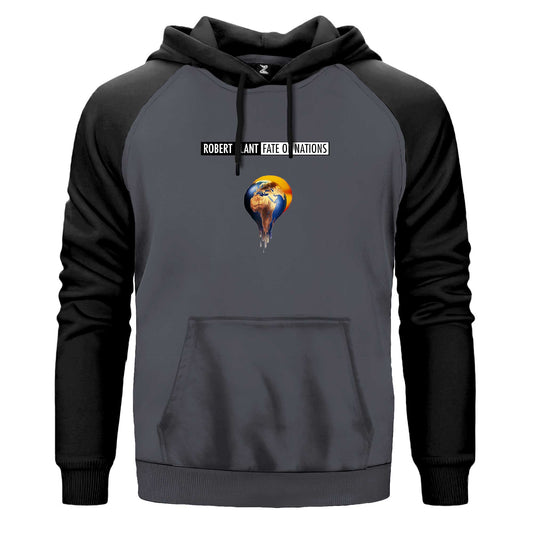 Robert Plant Fate of Nations Renkli Reglan Kol Sweatshirt Kapşonlu