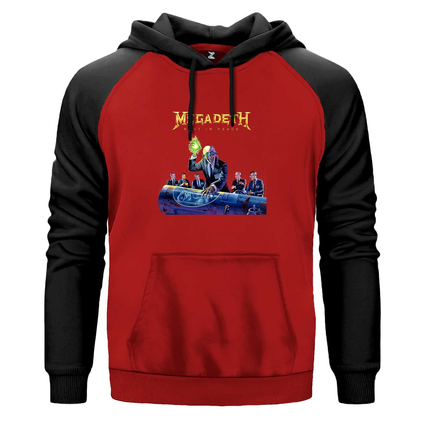 Megadeth Rust İn Peace New Renkli Reglan Kol Sweatshirt Kapşonlu