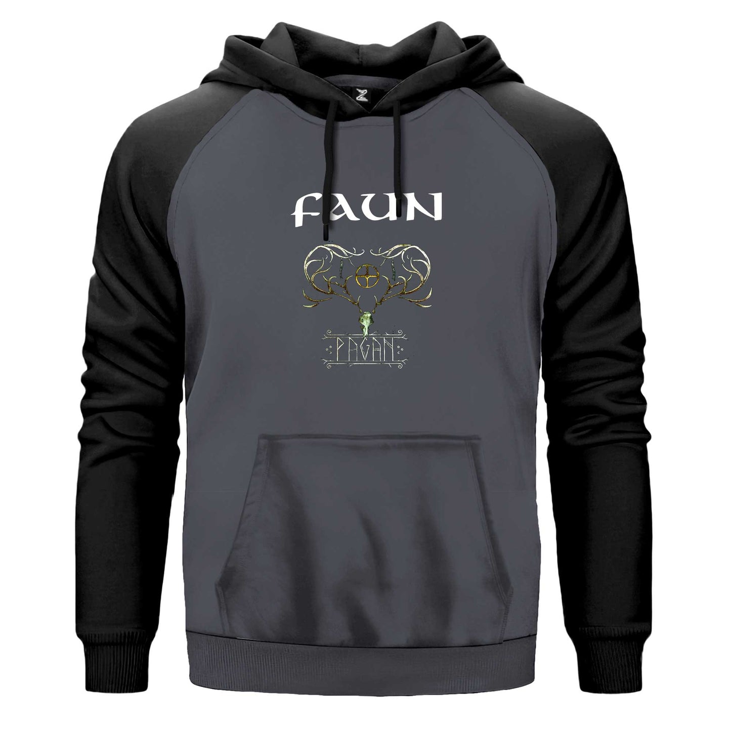 Faun Pagan Renkli Reglan Kol Sweatshirt Kapşonlu