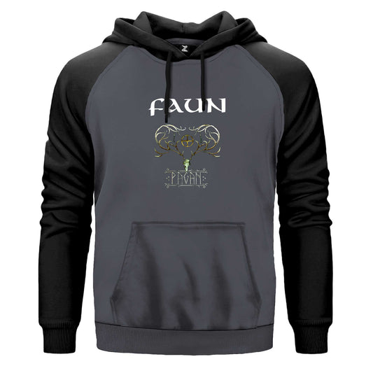 Faun Pagan Renkli Reglan Kol Sweatshirt Kapşonlu