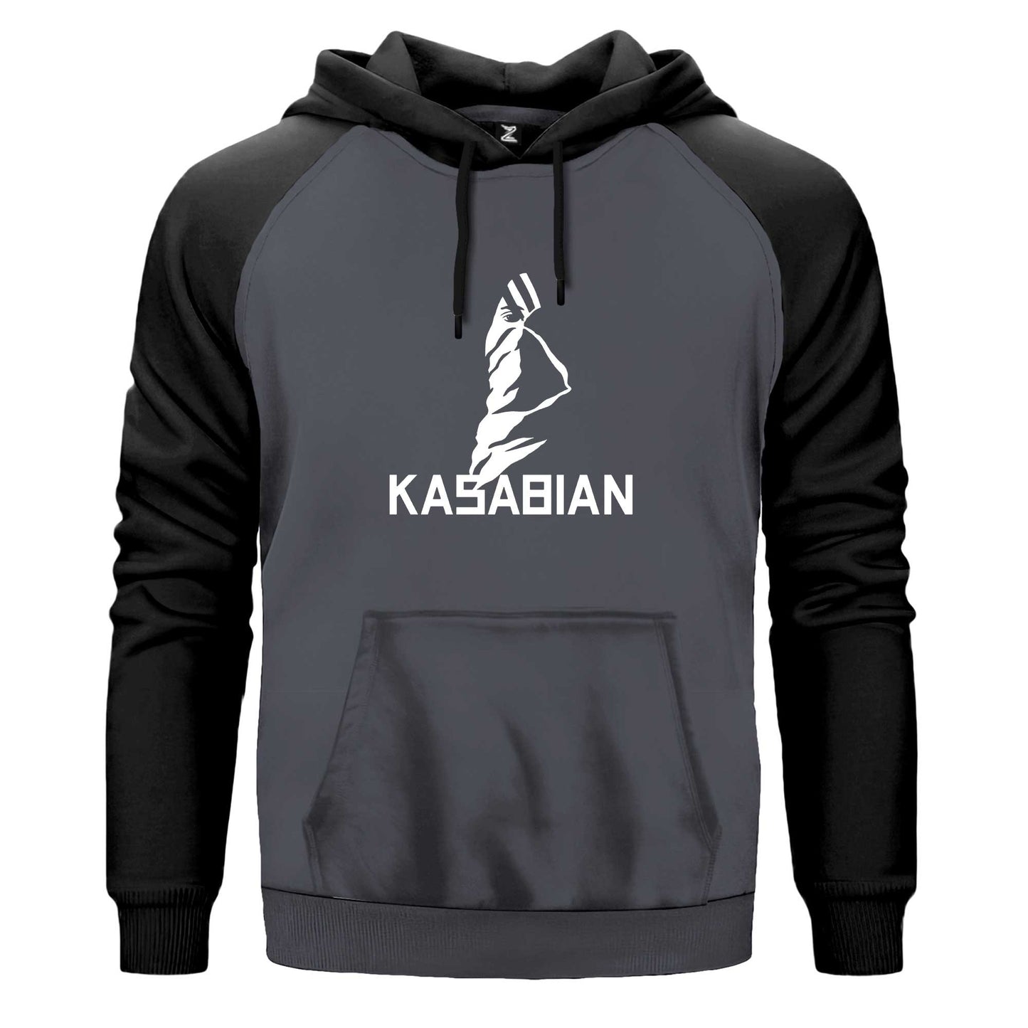 Kasabian Silüet Renkli Reglan Kol Sweatshirt Kapşonlu