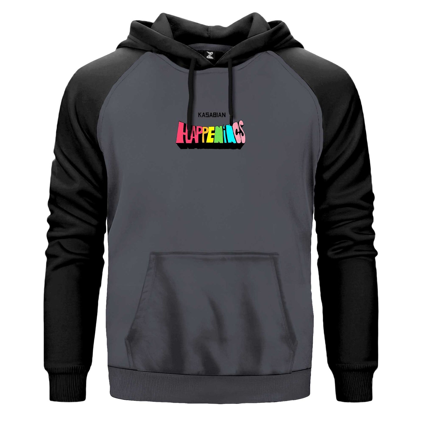 Kasabian Happenings Renkli Reglan Kol Sweatshirt Kapşonlu