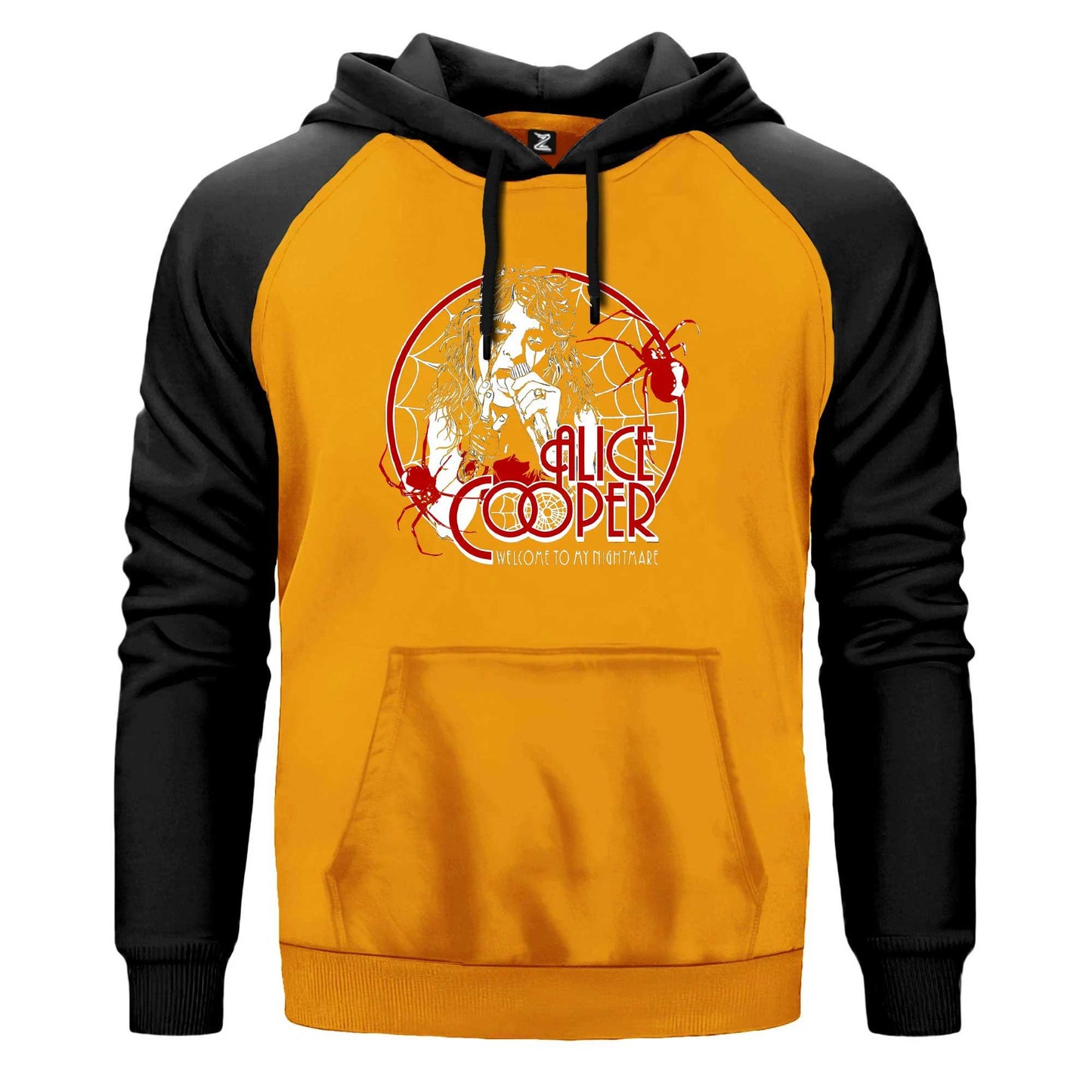 Alice Cooper Welcome To My Nightmare Red Renkli Reglan Kol Sweatshirt Kapşonlu