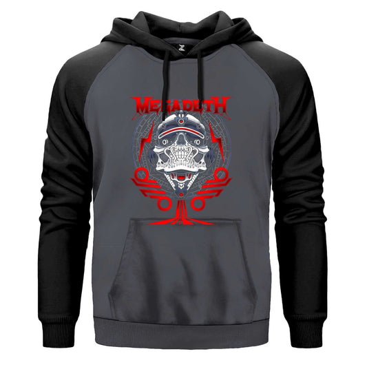 Megadeth The Walls Are Closing Renkli Reglan Kol Sweatshirt Kapşonlu