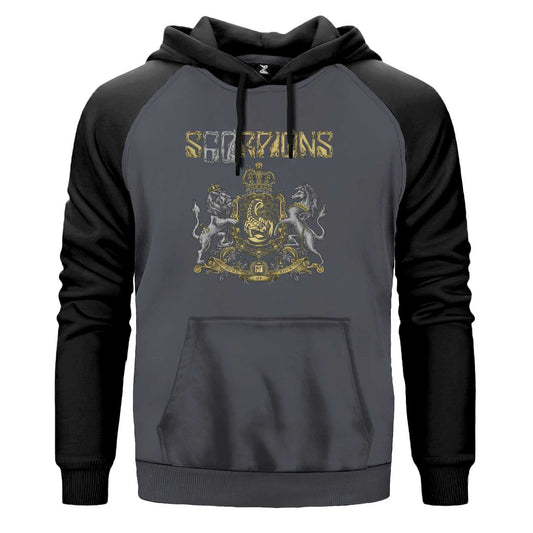 Scorpions Home Of Rock Renkli Reglan Kol Sweatshirt Kapşonlu
