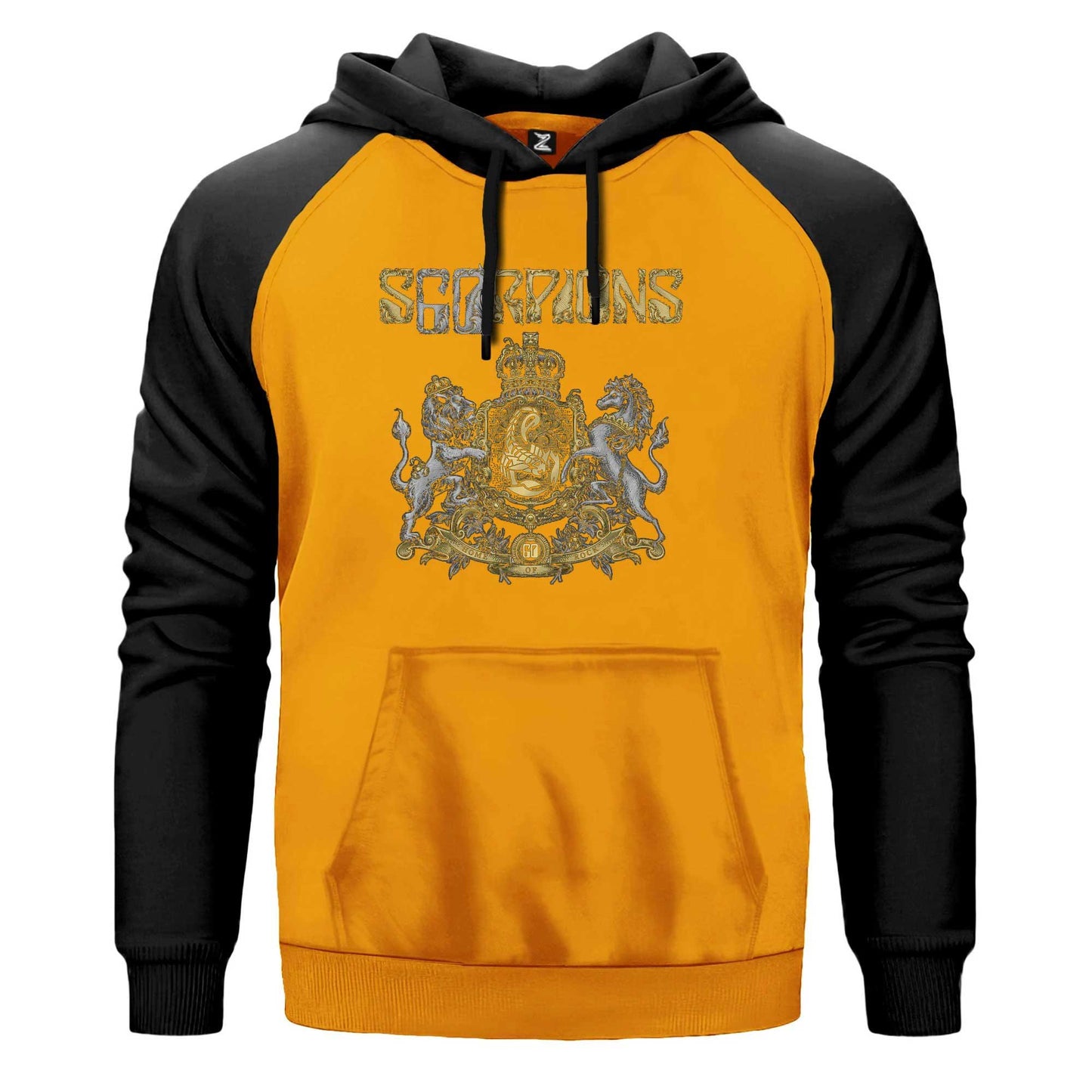 Scorpions Home Of Rock Renkli Reglan Kol Sweatshirt Kapşonlu