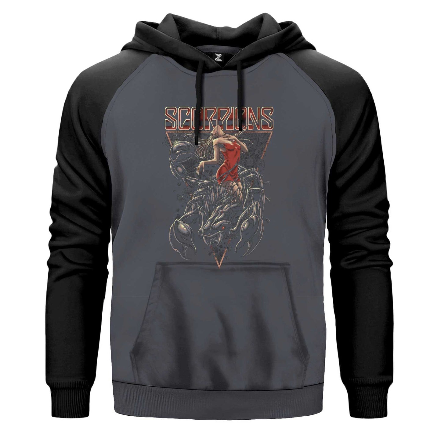 Scorpions Lovedrive Renkli Reglan Kol Sweatshirt Kapşonlu
