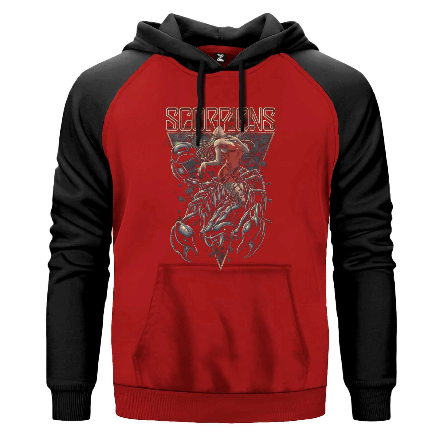 Scorpions Lovedrive Renkli Reglan Kol Sweatshirt Kapşonlu