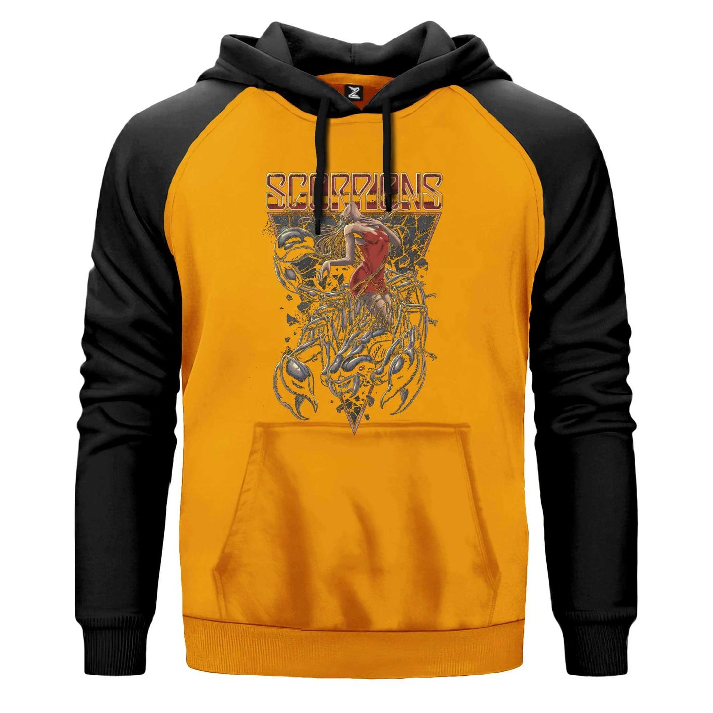 Scorpions Lovedrive Renkli Reglan Kol Sweatshirt Kapşonlu