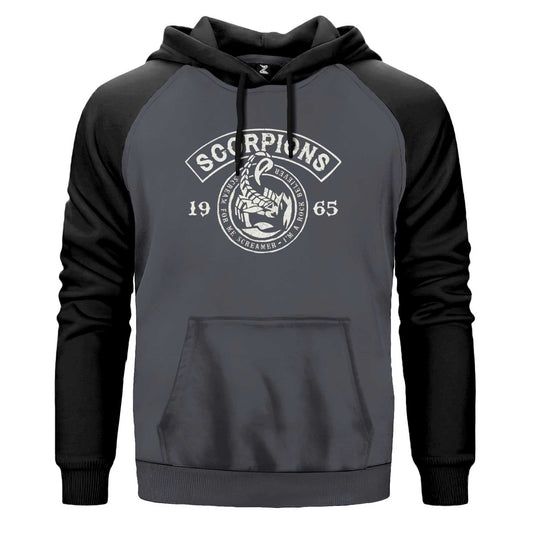 Scorpions Scream For Me Renkli Reglan Kol Sweatshirt Kapşonlu