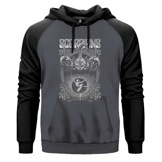 Scorpions Born To Touch Your Feelings Renkli Reglan Kol Sweatshirt Kapşonlu