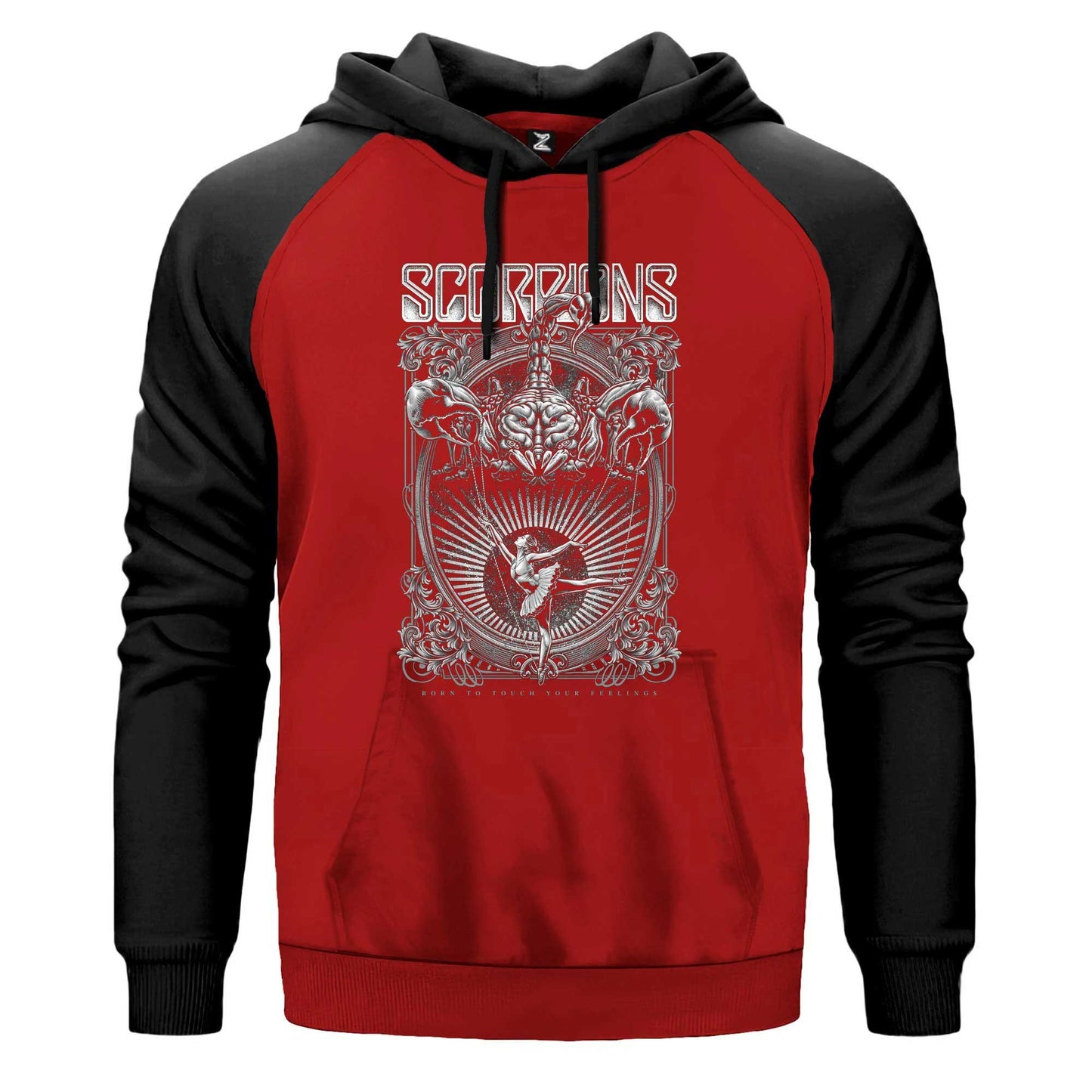 Scorpions Born To Touch Your Feelings Renkli Reglan Kol Sweatshirt Kapşonlu
