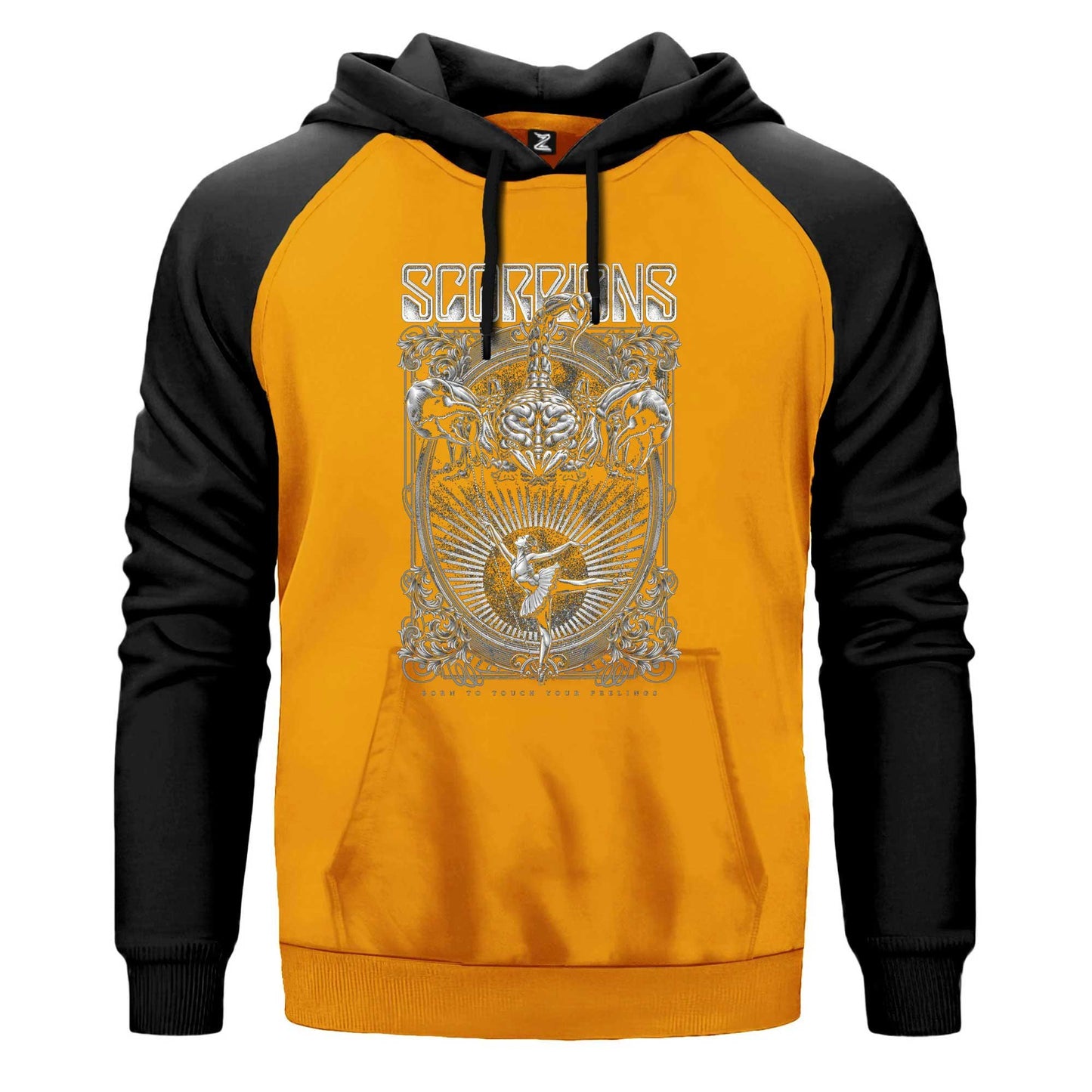 Scorpions Born To Touch Your Feelings Renkli Reglan Kol Sweatshirt Kapşonlu
