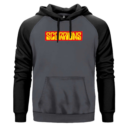 Scorpions Text color Renkli Reglan Kol Sweatshirt Kapşonlu