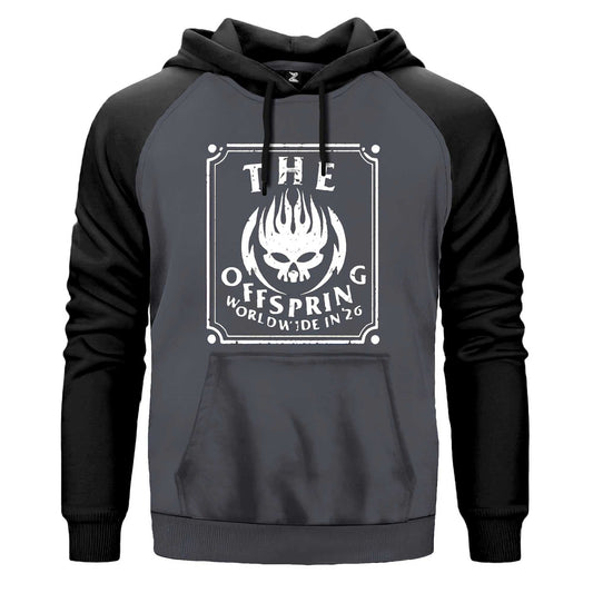 The Offspring Worldwide In '26 Renkli Reglan Kol Sweatshirt Kapşonlu