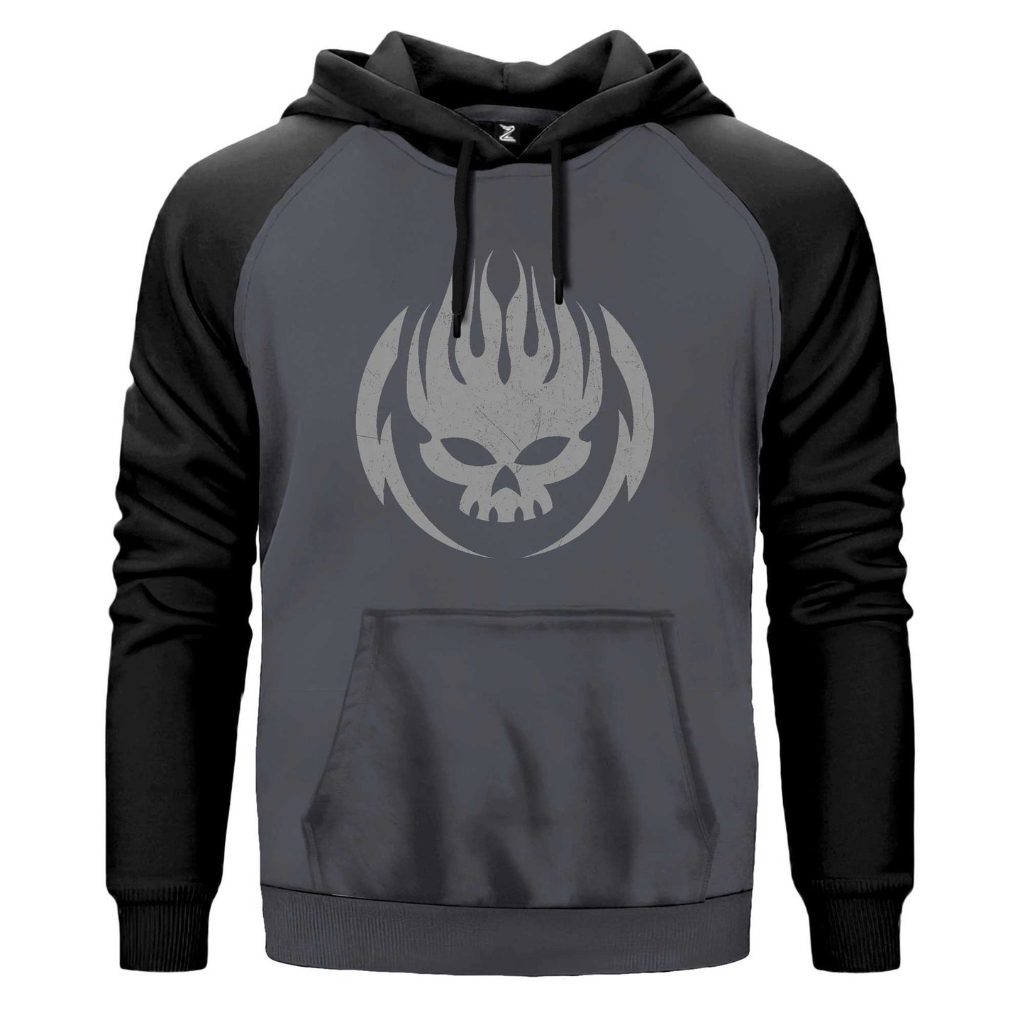 The Offspring Grup Logo Renkli Reglan Kol Sweatshirt Kapşonlu