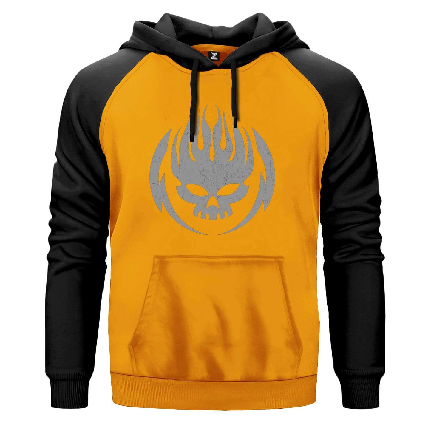 The Offspring Grup Logo Renkli Reglan Kol Sweatshirt Kapşonlu