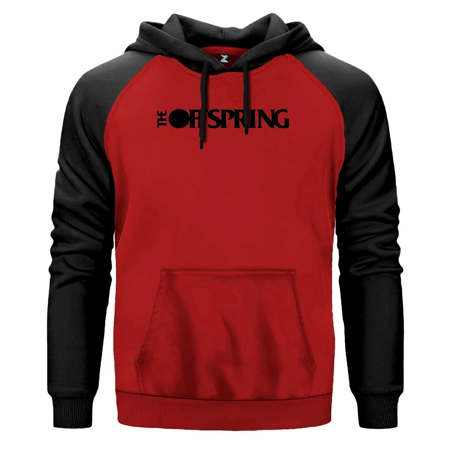 The Offspring Text Renkli Reglan Kol Sweatshirt Kapşonlu