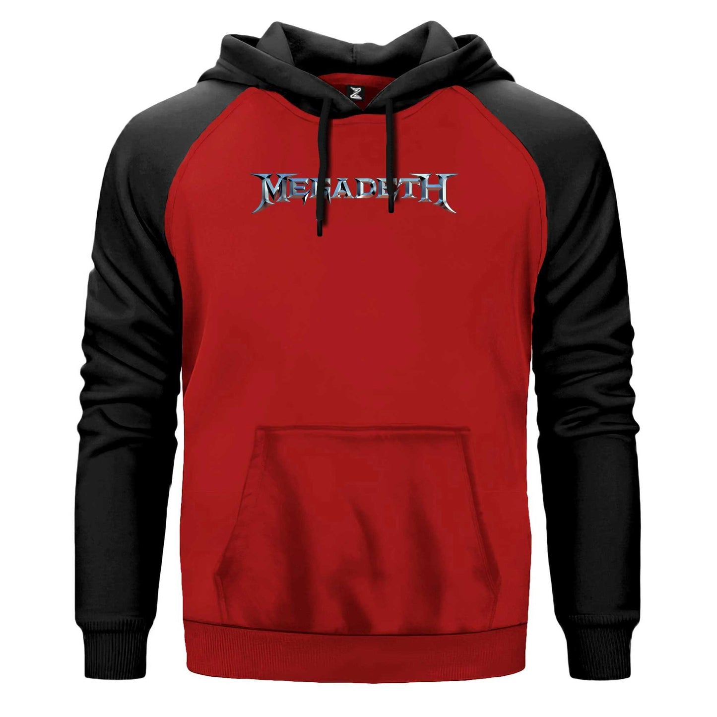 Megadeth Text Rainbow Renkli Reglan Kol Sweatshirt Kapşonlu