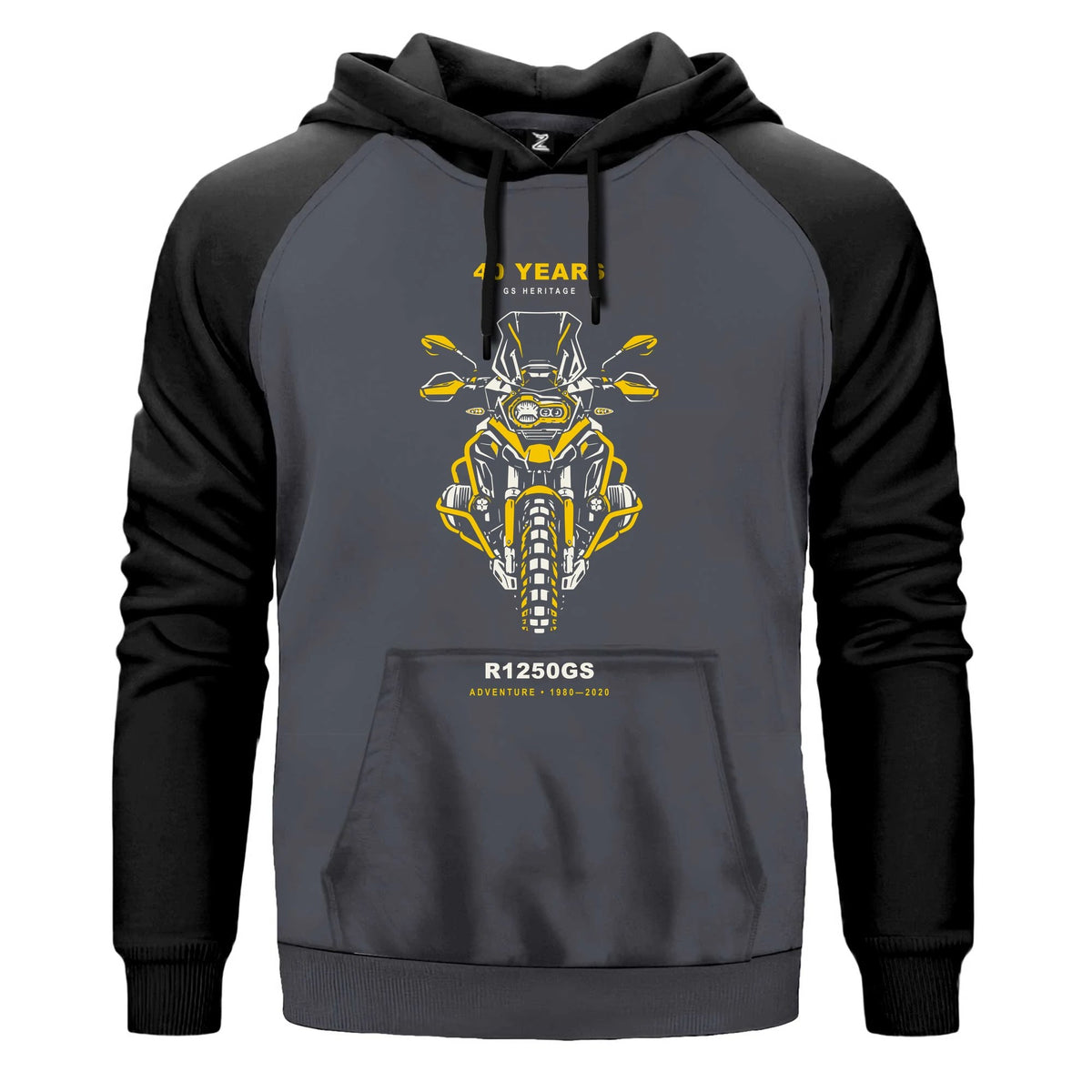 Bmw GS Ön Cephe Renkli Reglan Kol Sweatshirt Kapşonlu