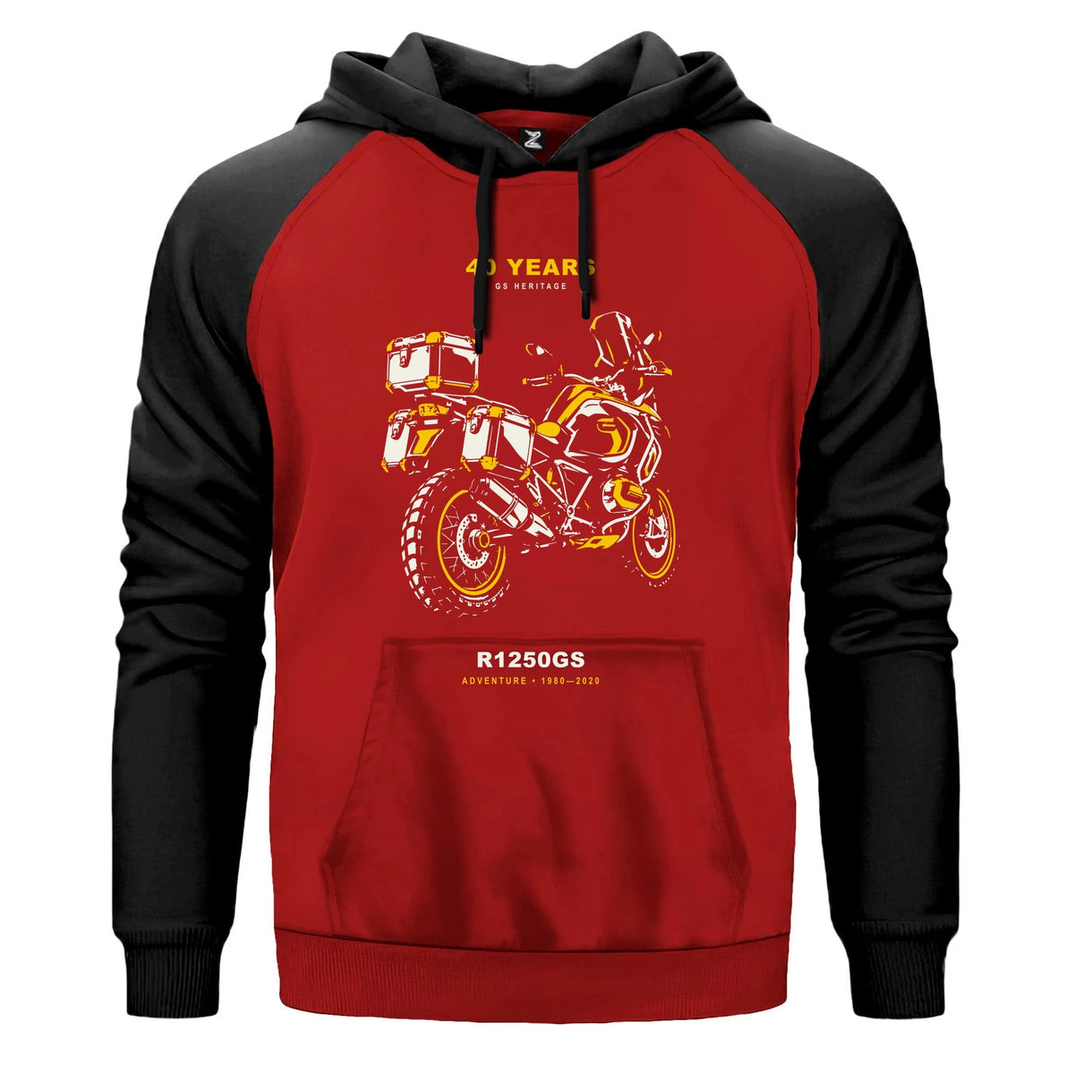 Bmw Üç Çantalı Yolcu Renkli Reglan Kol Sweatshirt Kapşonlu