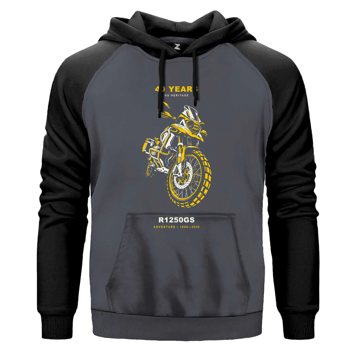 Bmw Tel Jant Gücü Renkli Reglan Kol Sweatshirt Kapşonlu