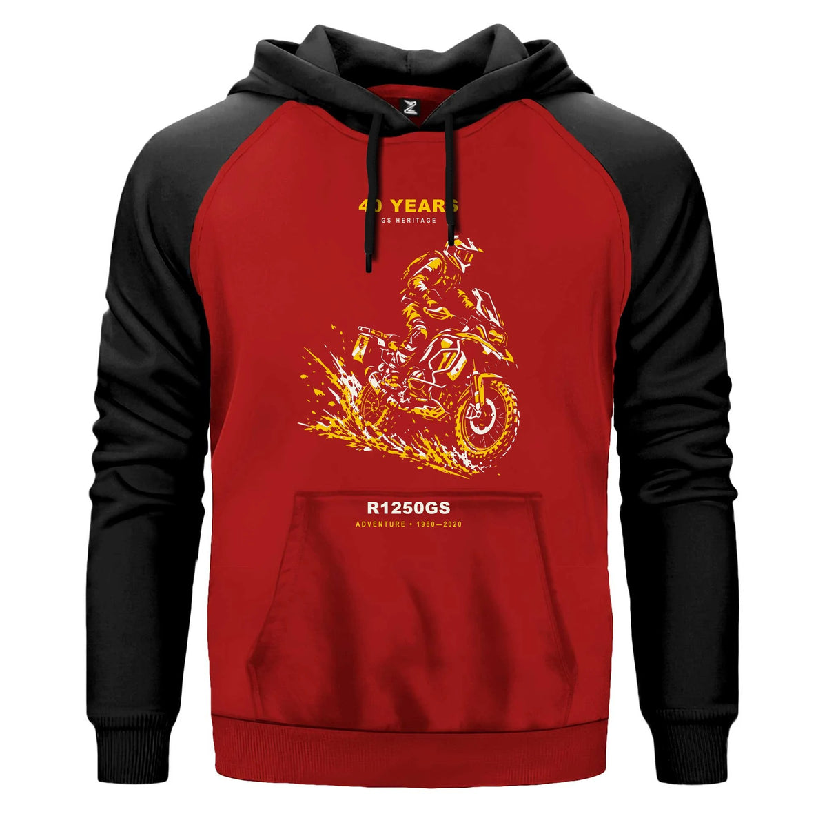 Bmw Çamur Atağı Renkli Reglan Kol Sweatshirt Kapşonlu