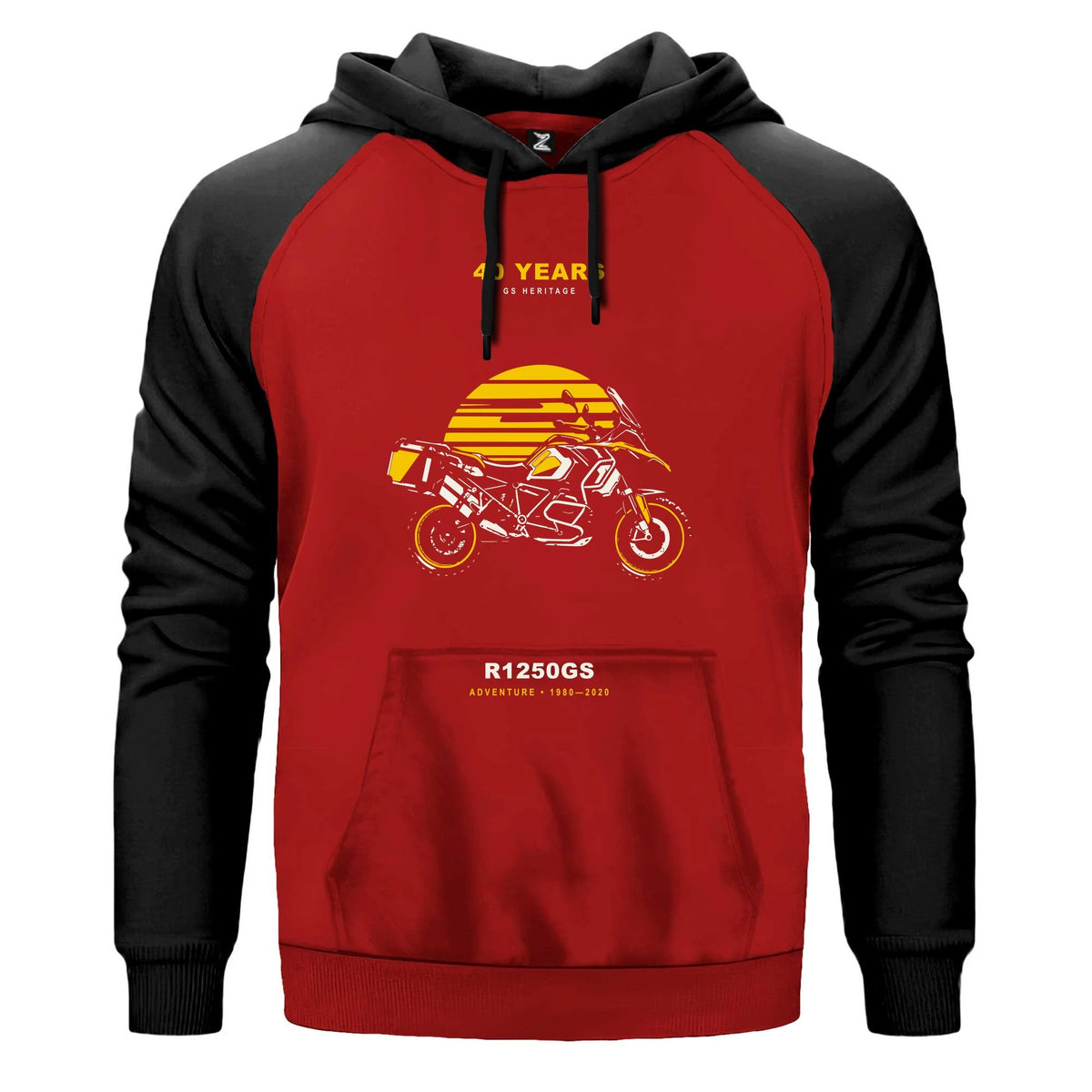 Bmw Gün Batımı Yolcusu Renkli Reglan Kol Sweatshirt Kapşonlu
