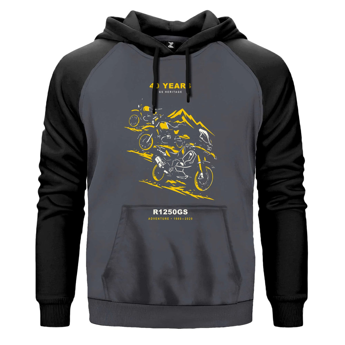 Bmw GS Nesilleri Renkli Reglan Kol Sweatshirt Kapşonlu