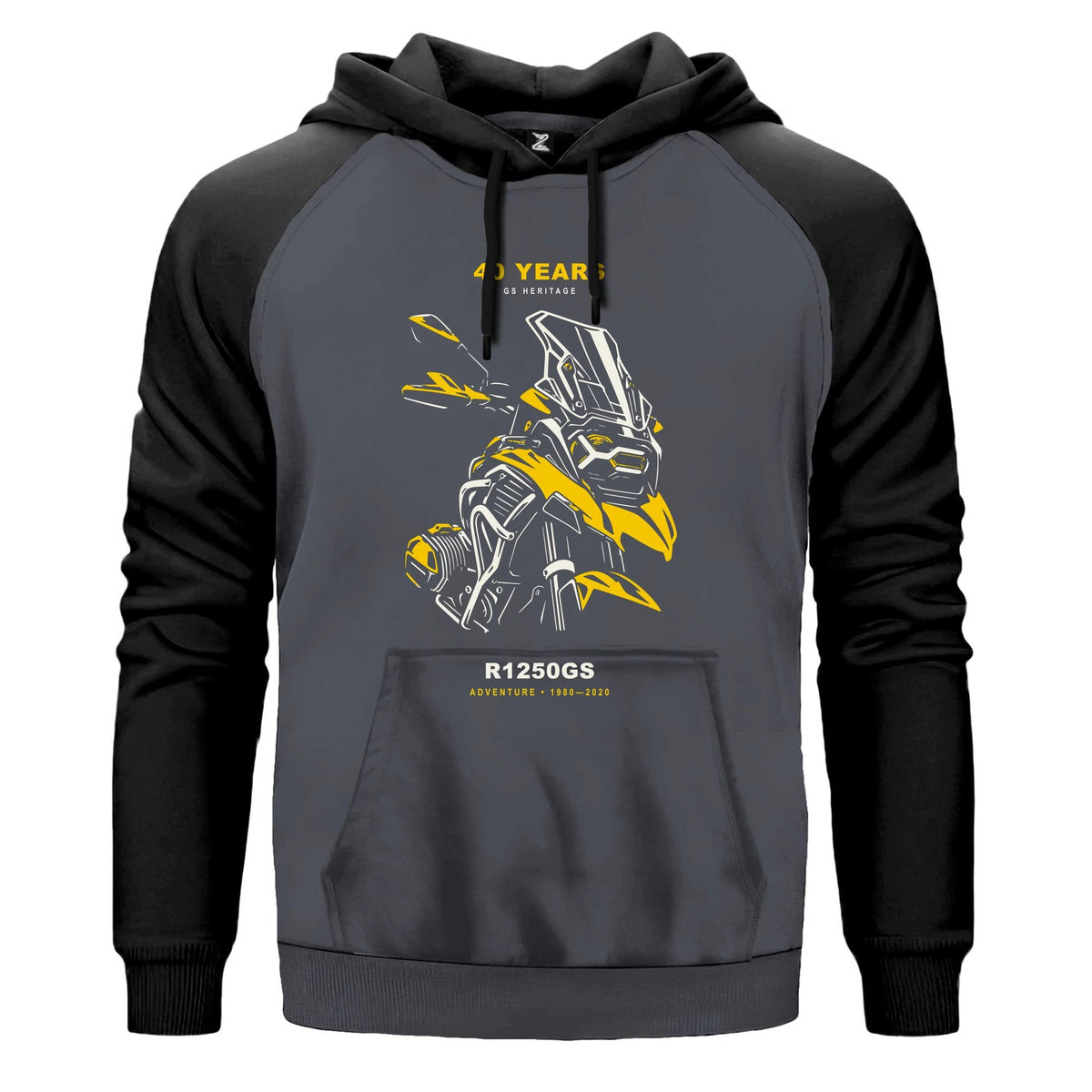 Bmw GS Mekanik Portre Renkli Reglan Kol Sweatshirt Kapşonlu