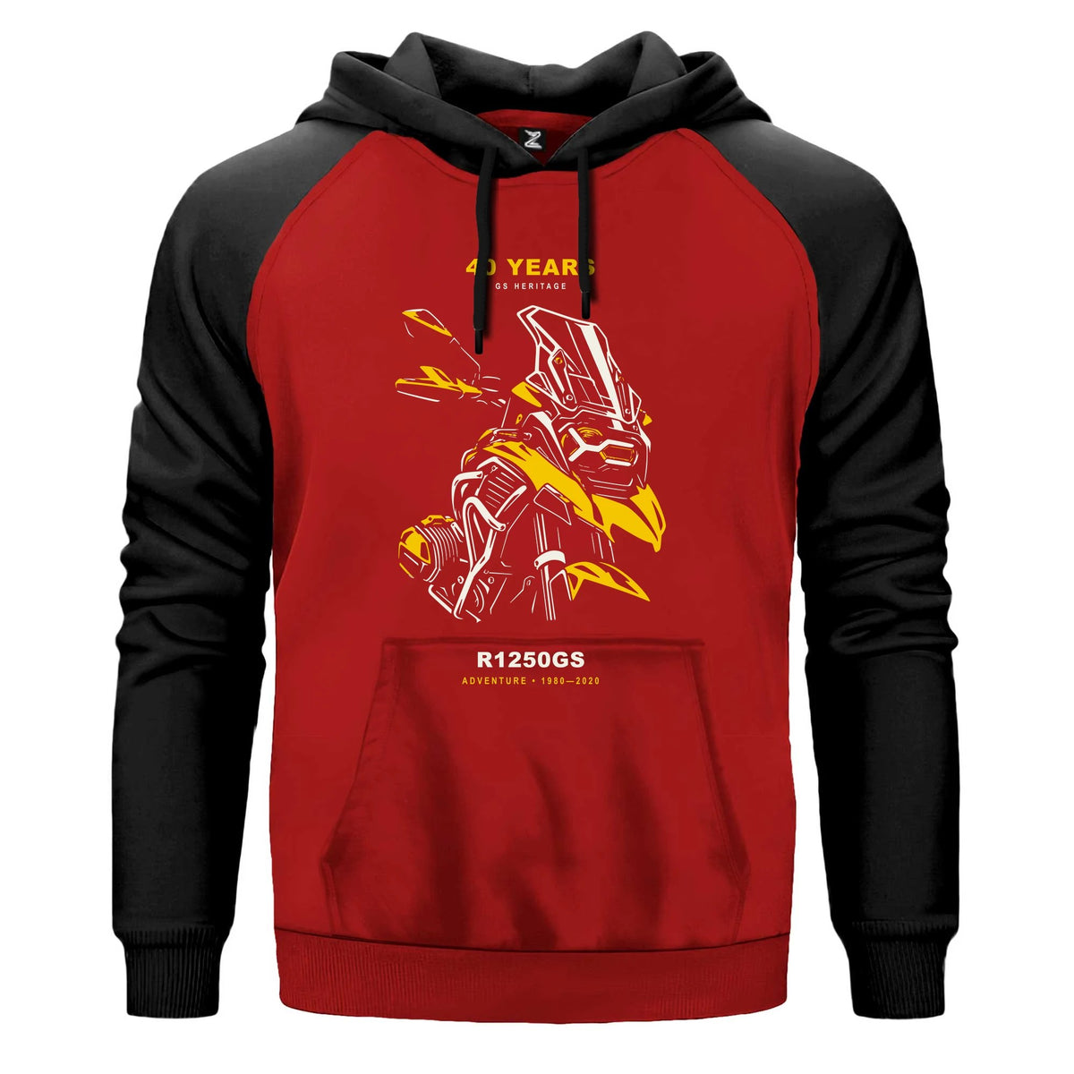 Bmw GS Mekanik Portre Renkli Reglan Kol Sweatshirt Kapşonlu