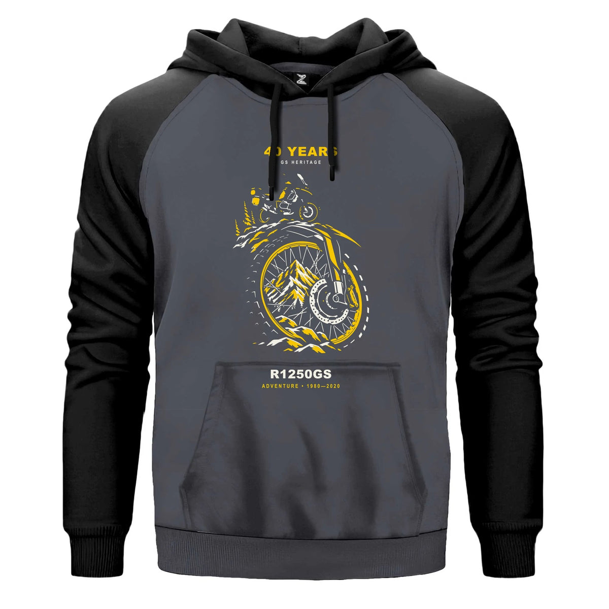 Bmw Alp Jantı Renkli Reglan Kol Sweatshirt Kapşonlu