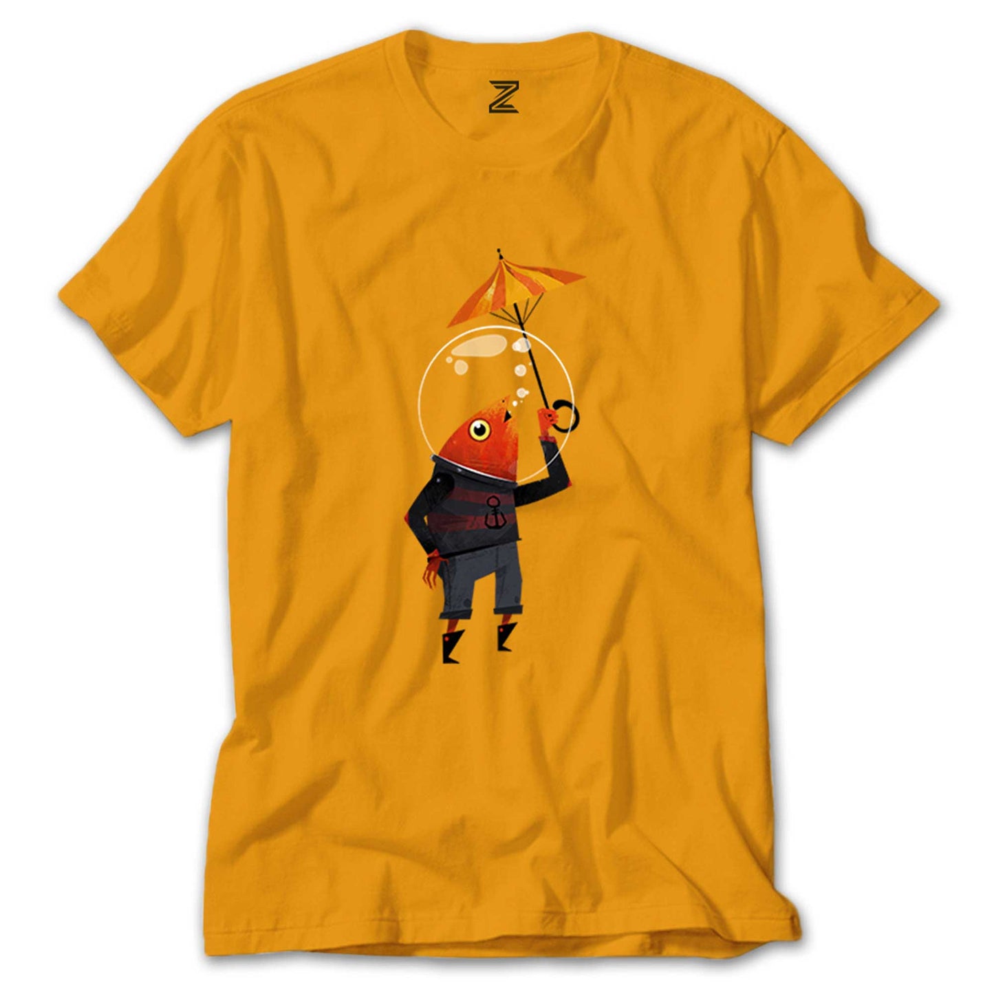 Fish On Water Renkli Tişört