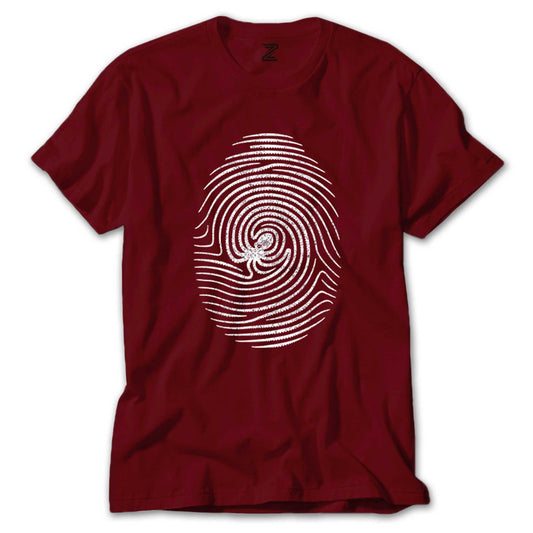 Octopus Print Renkli Tişört