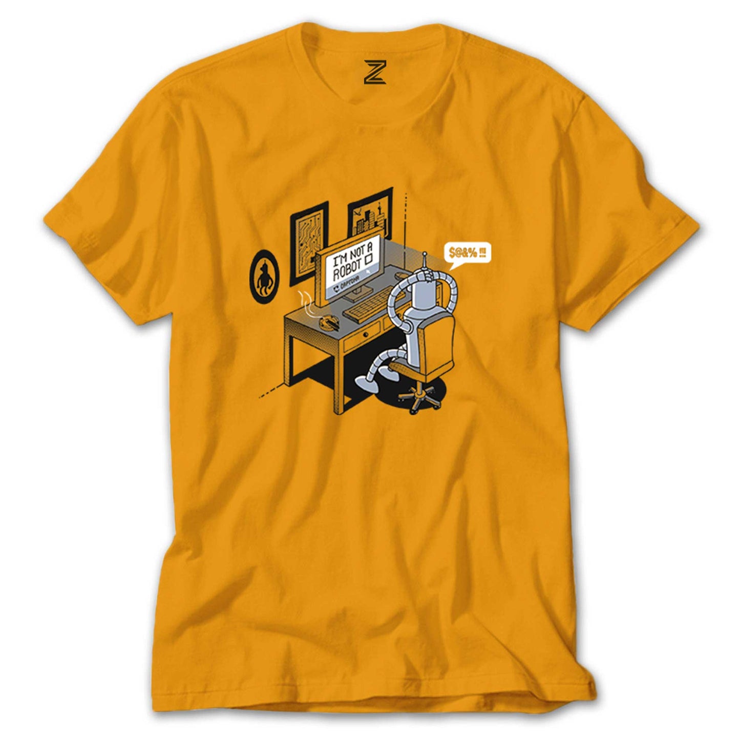 Im Not A Robot Renkli Tişört