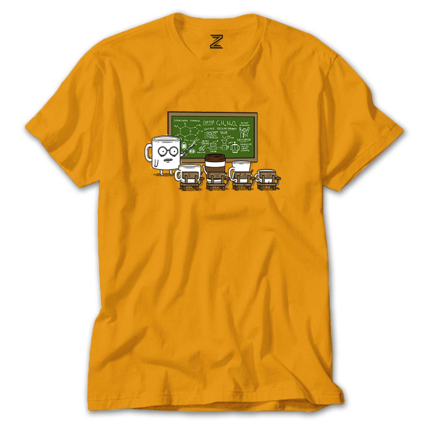 New Course Caffeine Renkli Tişört