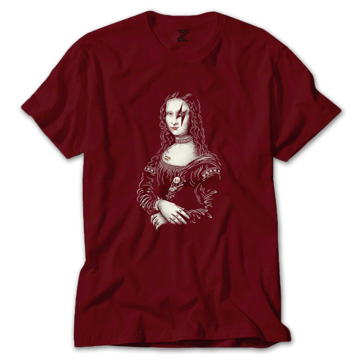 Mona Lisa Rock Renkli Tişört