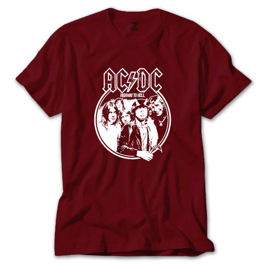 AC DC Highway to Hell Renkli Tişört