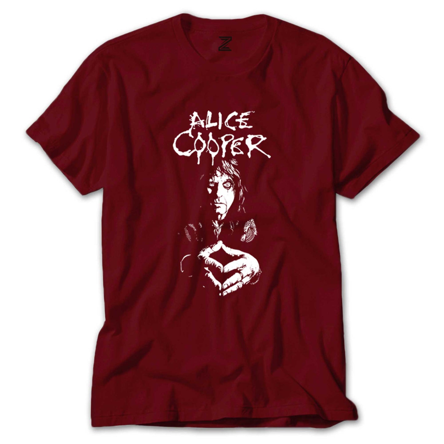 İndirimli Alice Cooper Kırmızı Tişört