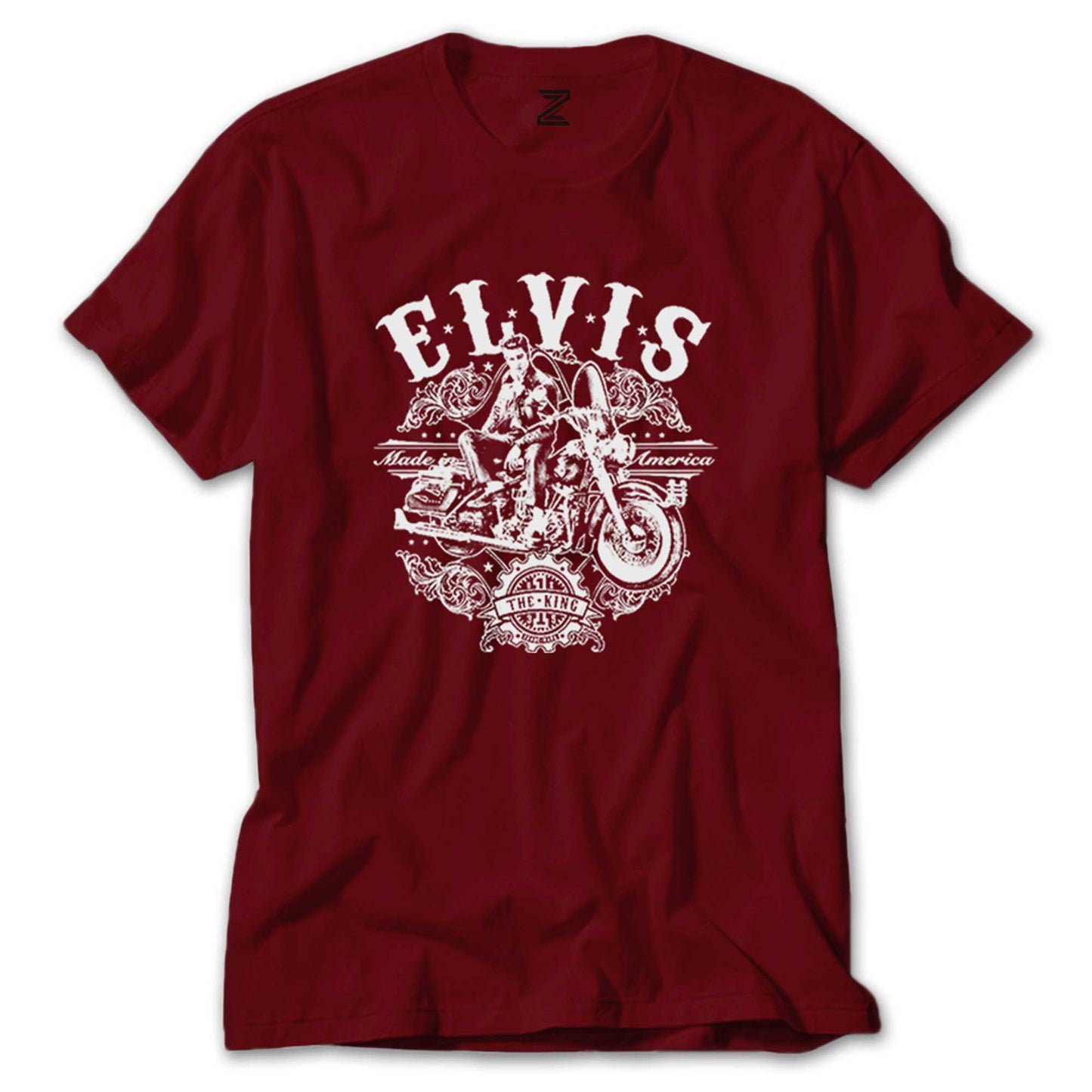 Elvis Made in America Renkli Tişört