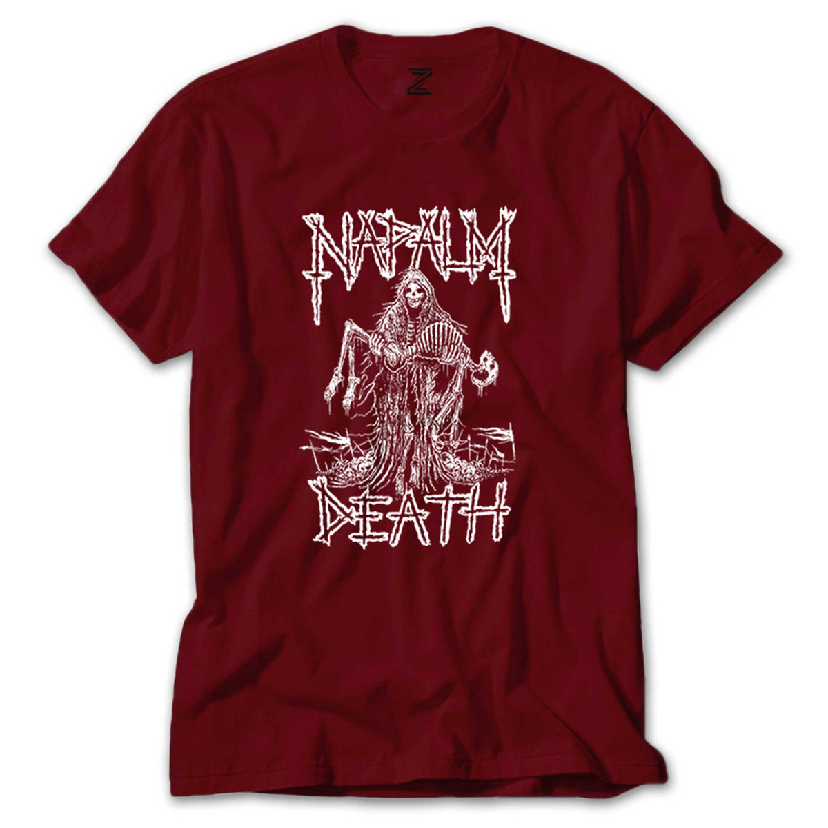 Napalm Death Skeleton renkli tişört