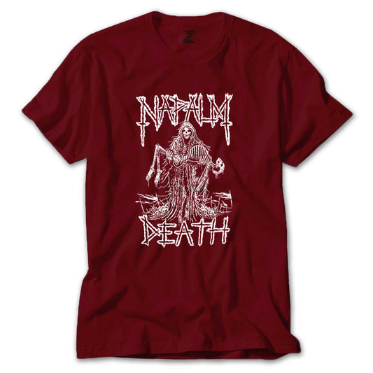 Napalm Death Skeleton Renkli Tişört