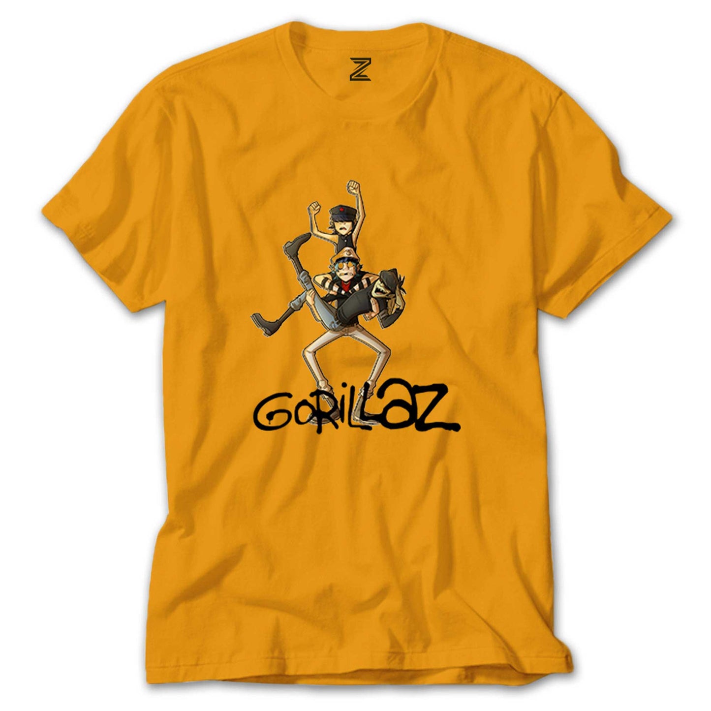 Gorillaz Cartoon Renkli Tişört