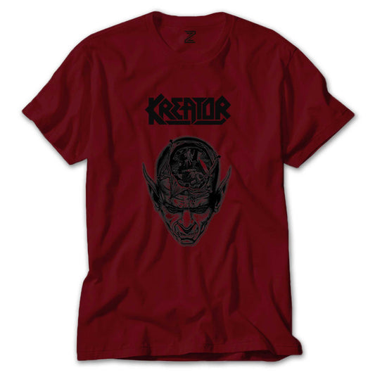 Kreator in Head Renkli Tişört