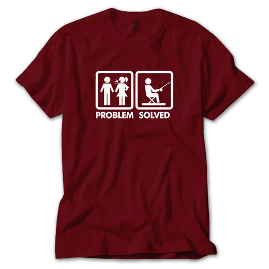 Problem Sloved Balıkçı Renkli Tişört