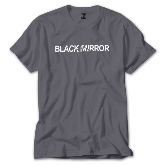 Black Mirror Logo Renkli Tişört