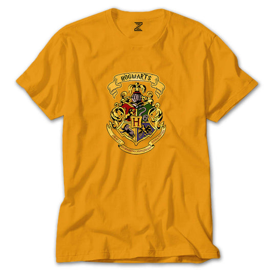 Harry Potter Hogwarts Logo Renkli Tişört