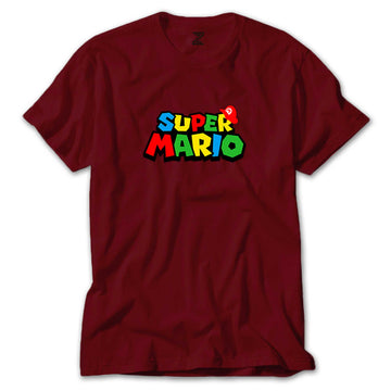 Super Mario Logo Renkli Tişört